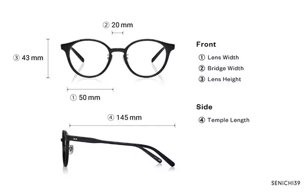 Eyeglasses Senichisaku SENICHI39  Black 