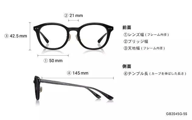 Eyeglasses Graph Belle GB2045G-5S  クリアグレー 