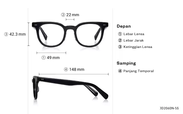 Eyeglasses John Dillinger JD2060N-5S Black