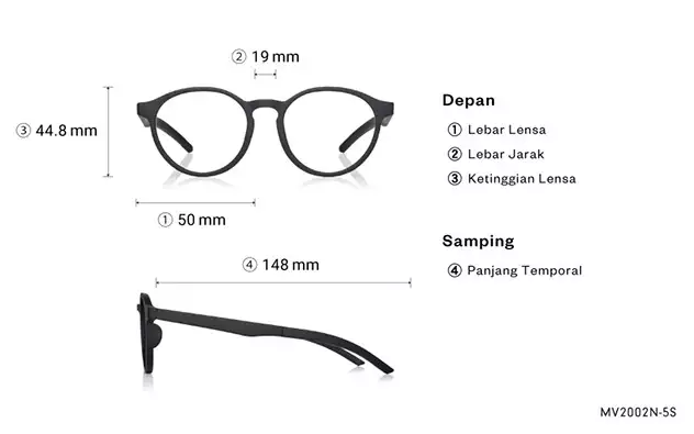 Eyeglasses OWNDAYS | MOVE MV2002N-5S  Light Brown 