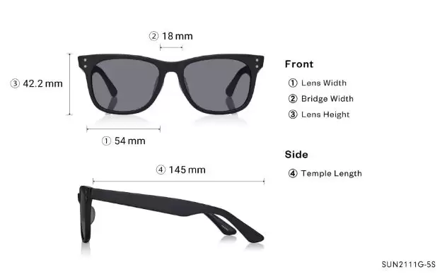 Sunglasses OWNDAYS | SUN SUN2111G-5S Matte Black