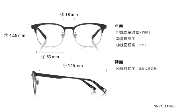 Eyeglasses OWNDAYS | SUN SNP1014N-2S  Matte Black 
