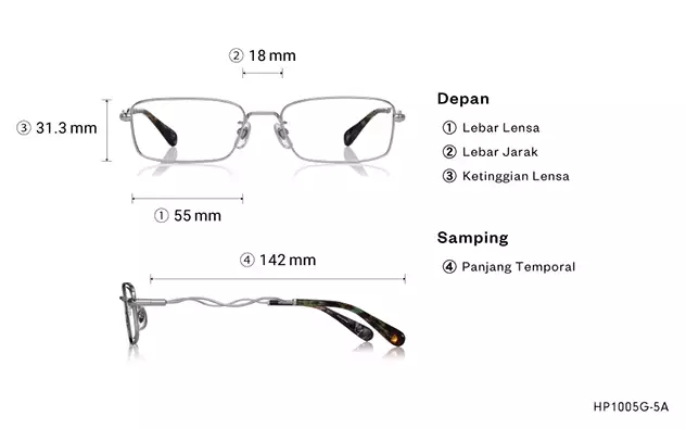 Eyeglasses Harry Potter × OWNDAYS HP1005G-5A  Silver 