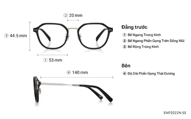 Eyeglasses OWNDAYS | SUN SNP2022N-5S  Black 