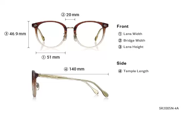 Eyeglasses OWNDAYS × POMPOMPURIN SR2005N-4A  Light Brown 