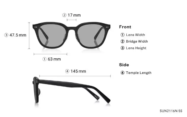 Sunglasses OWNDAYS | SUN SUN2116N-5S  Black