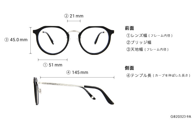 Eyeglasses Graph Belle GB2032J-9A  ブラウン