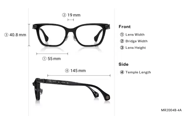 Eyeglasses marcus raw MR2004B-4A  Gun 