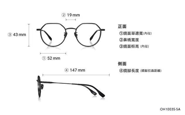 Eyeglasses THE ONE OH1003S-5A  Matte Black 