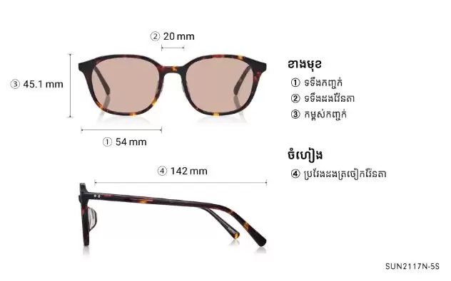 Sunglasses OWNDAYS | SUN SUN2117N-5S Black