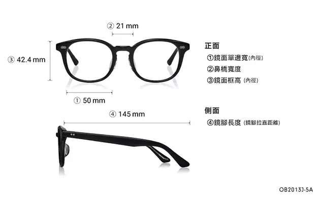 Eyeglasses BACK in BLACK OB2013J-5A  Black 
