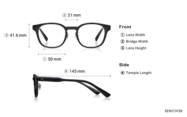 Eyeglasses Senichisaku SENICHI38  Black 