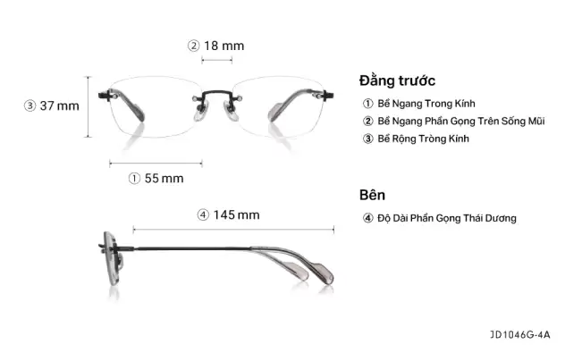 Eyeglasses John Dillinger JD1046G-4A  Gold 