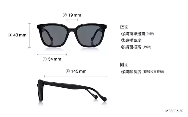 Sunglasses OWNDAYS | SUN MS8003-5S  Black 