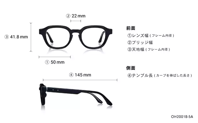 Eyeglasses THE ONE OH2001B-5A  ブラック