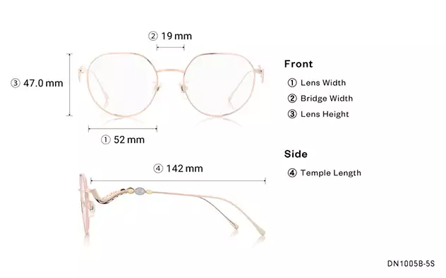 Eyeglasses TOY STORY | OWNDAYS DN1005B-5S  Pink Gold
