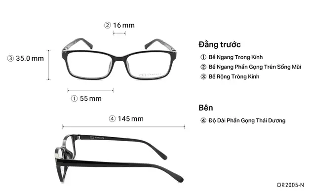 Eyeglasses OWNDAYS | ESSENTIAL OR2005-N  Black 