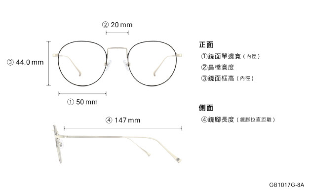 Eyeglasses Graph Belle GB1017G-8A  Black