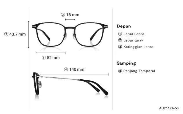 Eyeglasses OWNDAYS | AIR AU2112A-5S  Brown Demi