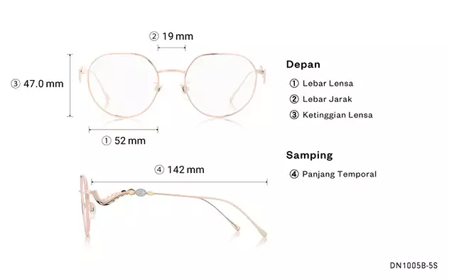 Eyeglasses TOY STORY | OWNDAYS DN1005B-5S  Pink Gold 