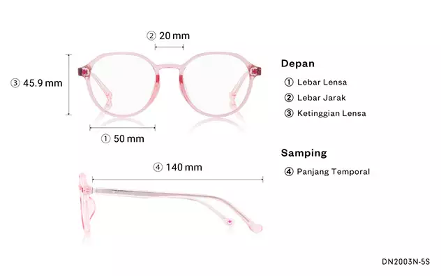 Eyeglasses TOY STORY | OWNDAYS DN2003N-5S  Light Pink 