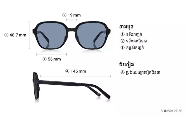Sunglasses OWNDAYS | SUN SUN8019F-5S  Clear Brown 