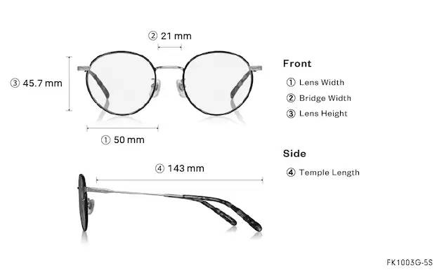 Sunglasses OWNDAYS × FREAK'S STORE FK1003G-5S  Black