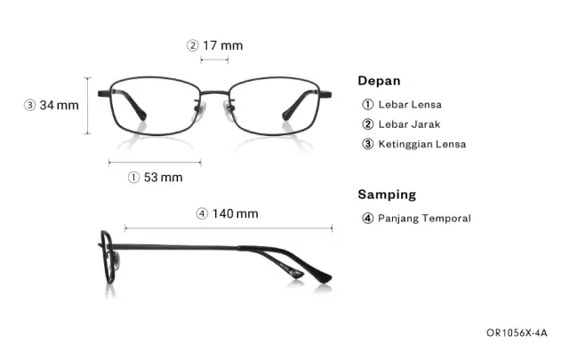 Eyeglasses OWNDAYS | ESSENTIAL OR1056X-4A  Matte Black 