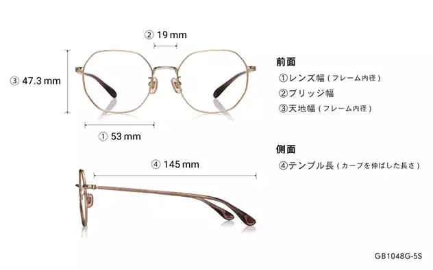 Eyeglasses Graph Belle GB1048G-5S  ワイン