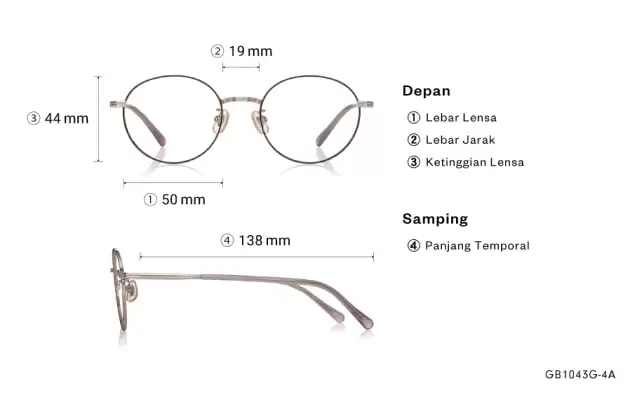 Eyeglasses Graph Belle GB1043G-4A Matte Gray