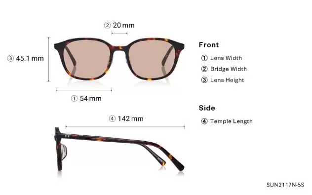 Sunglasses OWNDAYS | SUN SUN2117N-5S Brown Demi