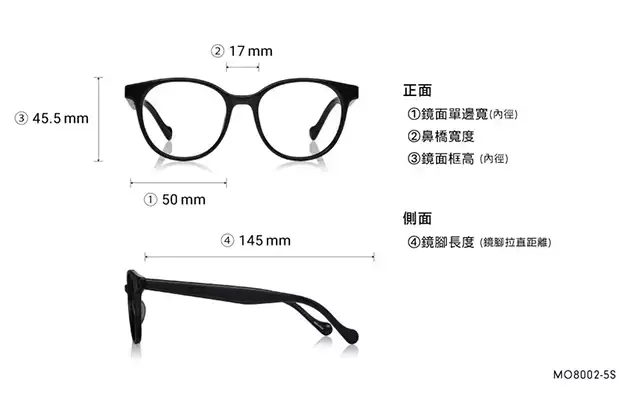 Eyeglasses OWNDAYS | ESSENTIAL MO8002-5S  Black 