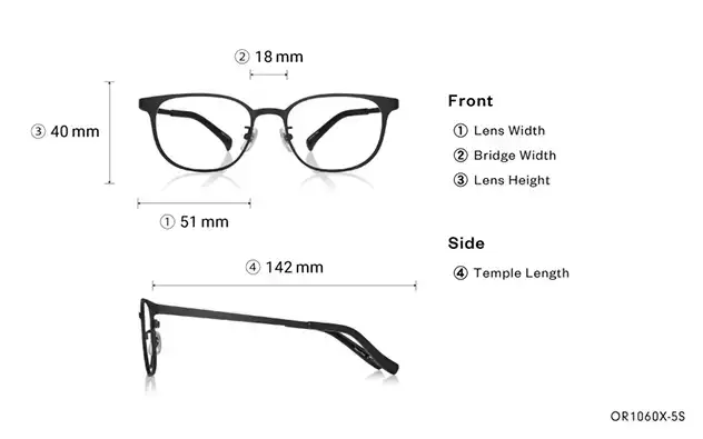 Eyeglasses OWNDAYS | ESSENTIAL OR1060X-5S  Matte Black 