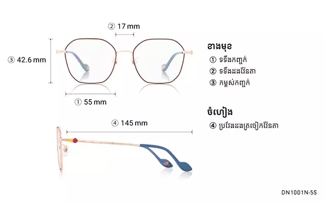 Eyeglasses TOY STORY | OWNDAYS DN1001N-5S  Brown