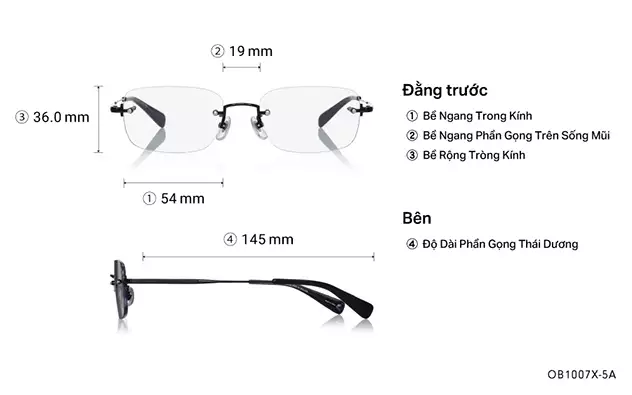 Sunglasses BACK in BLACK OB1009G-5A  Black 