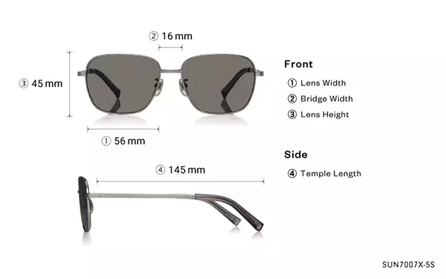 Sunglasses OWNDAYS | SUN SUN7007X-5S  Clear Gray 