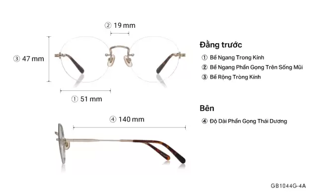 Eyeglasses Graph Belle GB1044G-4A  Brown 