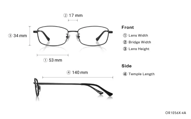 Eyeglasses OWNDAYS | ESSENTIAL OR1056X-4A Matte Black