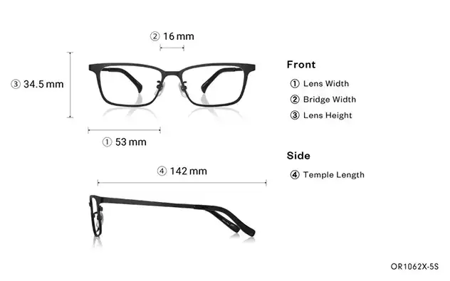 Eyeglasses OWNDAYS | ESSENTIAL OR1062X-5S Matte Black