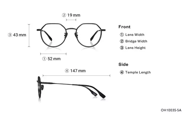 Eyeglasses THE ONE OH1003S-5A  Matte Black