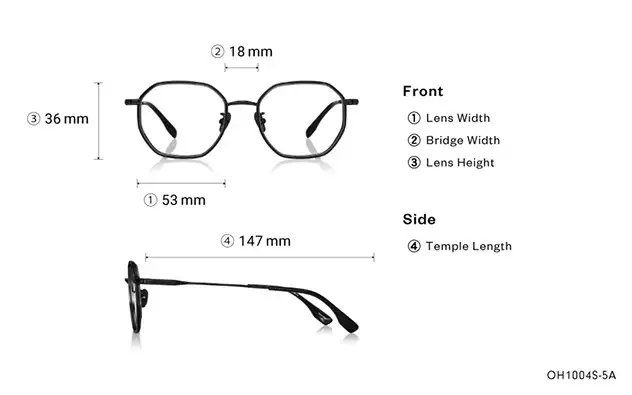 Eyeglasses THE ONE OH1004S-5A  Matte Black