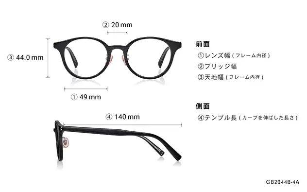 Eyeglasses Graph Belle GB2044B-4A  カーキ 