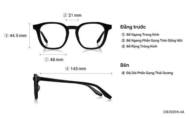 Eyeglasses OWNDAYS | ESSENTIAL OB2005N-4A Black