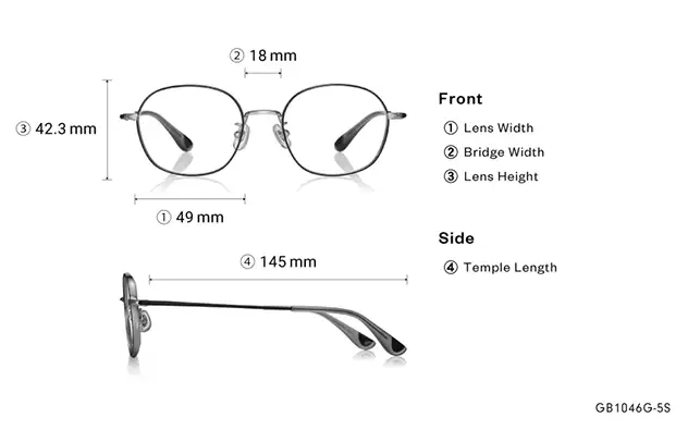 Eyeglasses Graph Belle GB1046G-5S Dark Brown