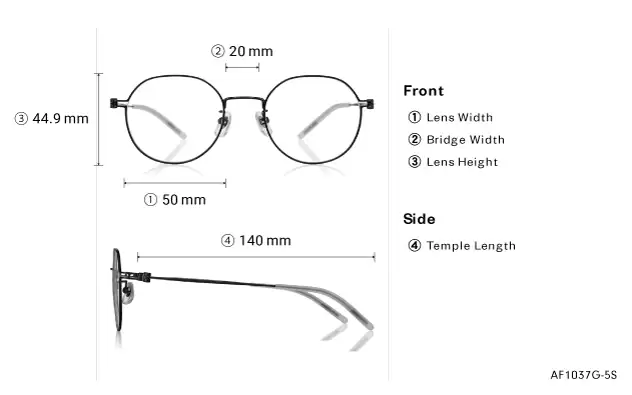 Eyeglasses OWNDAYS | AIR AF1037G-5S Matte Gold