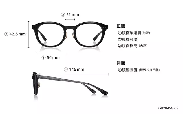 Eyeglasses Graph Belle GB2045G-5S  Black 