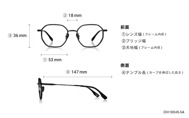 Eyeglasses THE ONE OH1004S-5A  マットブラック