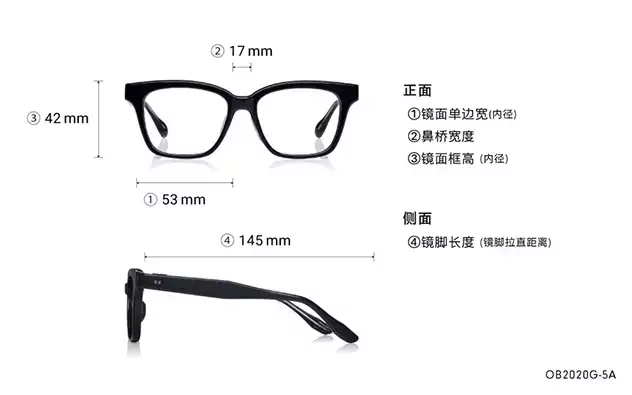 Eyeglasses BACK in BLACK OB2020G-5A  Black 
