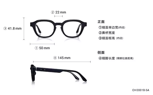 Eyeglasses THE ONE OH2001B-5A  Black