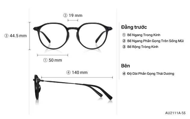 Eyeglasses OWNDAYS | AIR AU2111A-5S Black